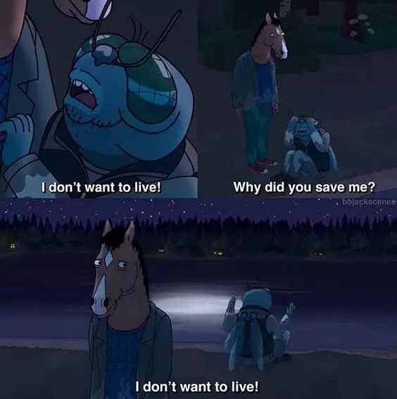 BoJack Horseman | Depressing Quotes That Hit You Where It Hurts 6 bojack sad depressing 5 Bojack Horseman, Bojack Horseman Quotes