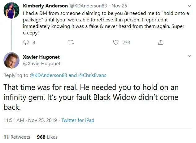 Fake Chris Evans Is Taking Money From Fans 5 fake chris evans infinity wars 1 Fake Chris Evans