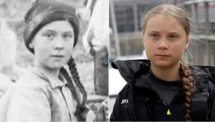 Is Greta Thunberg A Time-Traveler Or Doppelganger? 2 Greta Thunberg Old New