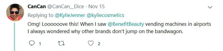 Kylie Jenner Launches First Kylie Cosmetics Vending Machine 4 kylie vending benefit kylie cosmetics, kylie jenner