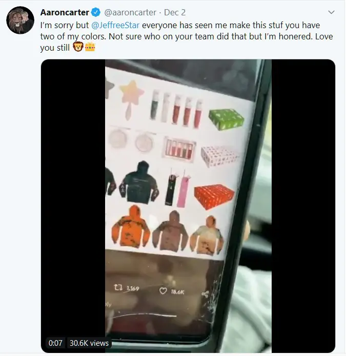 Aaron Carter Accused Jeffree Star For Stealing His Merch Idea? 11 Aaron Carter Merch Idea