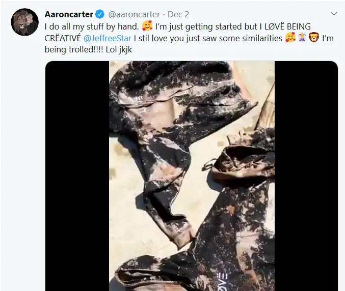 Aaron Carter Accused Jeffree Star For Stealing His Merch Idea? 10 Aaron Jeffree Star