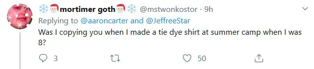 Aaron Carter Accused Jeffree Star For Stealing His Merch Idea? 9 jeffree star tweet Aaron Carter, Jeffree Star
