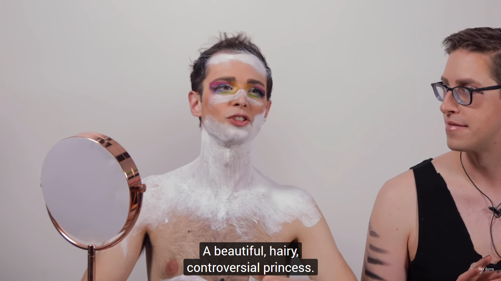 The Try Guys Become Beauty Gurus in Hilarious Video 7 Zac Kornfeld princess James Charles