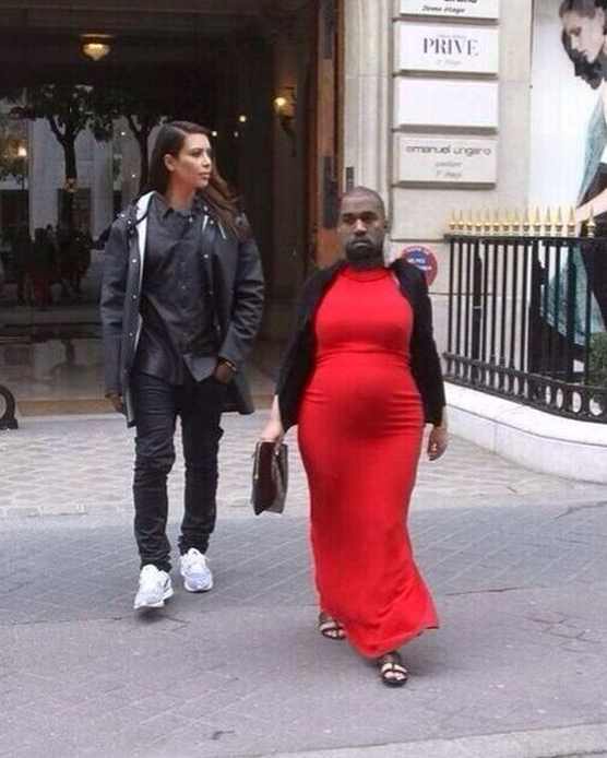 Kim Kardashian Kanye West Couple Face Swap