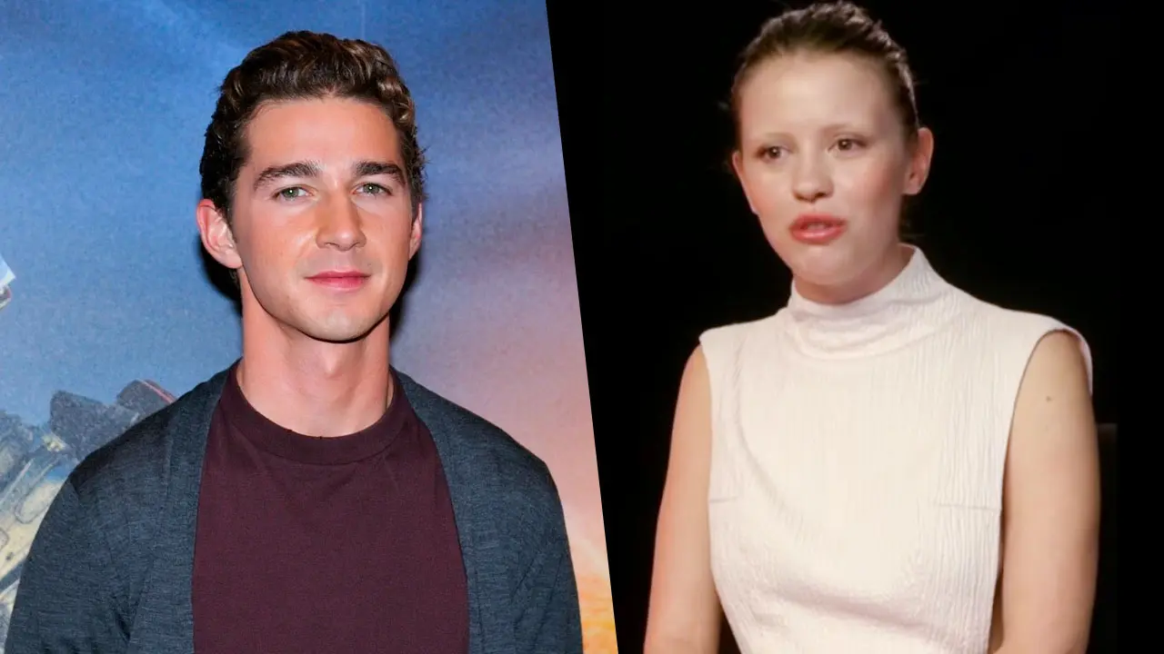 Shia LaBeouf flashes wedding ring with wife Mia Goth