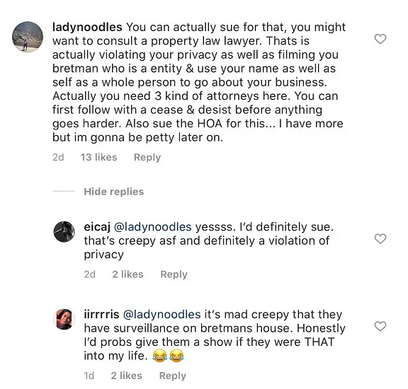Bretman Rock flashes his stalker neighbor 1 You can sue your neighbor