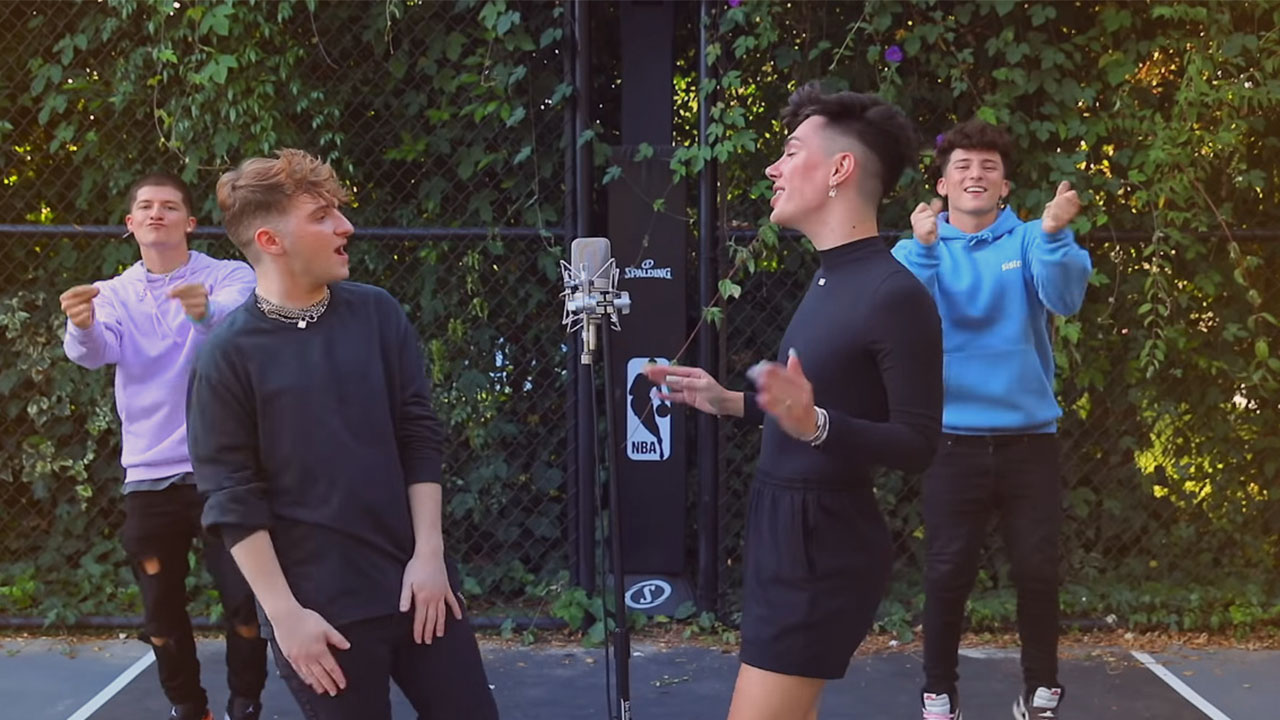 James Charles Does Sing Off with TikTok Stars Lopez Brothers & Anthony Gargiula