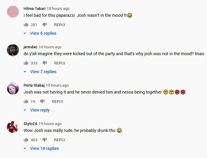 Josh Richards rude