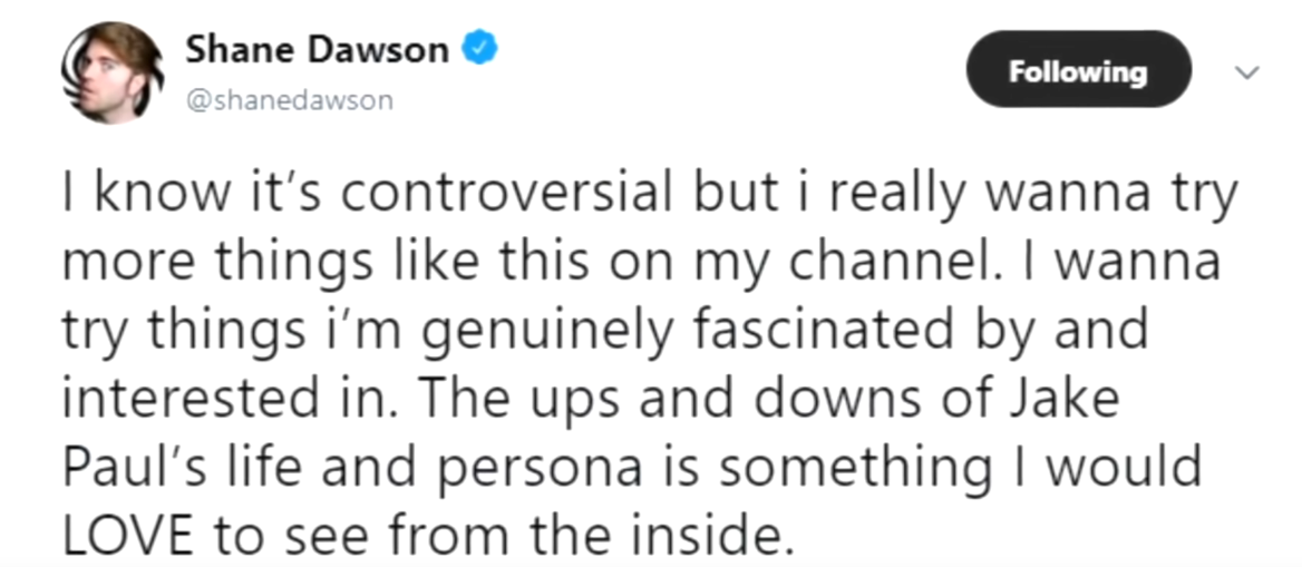 Jake Paul Shades Shane Dawson In His Latest YouTube Vlog 1 Shane Dawson