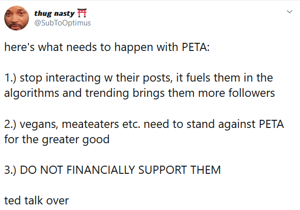 Stop Supporting PETA