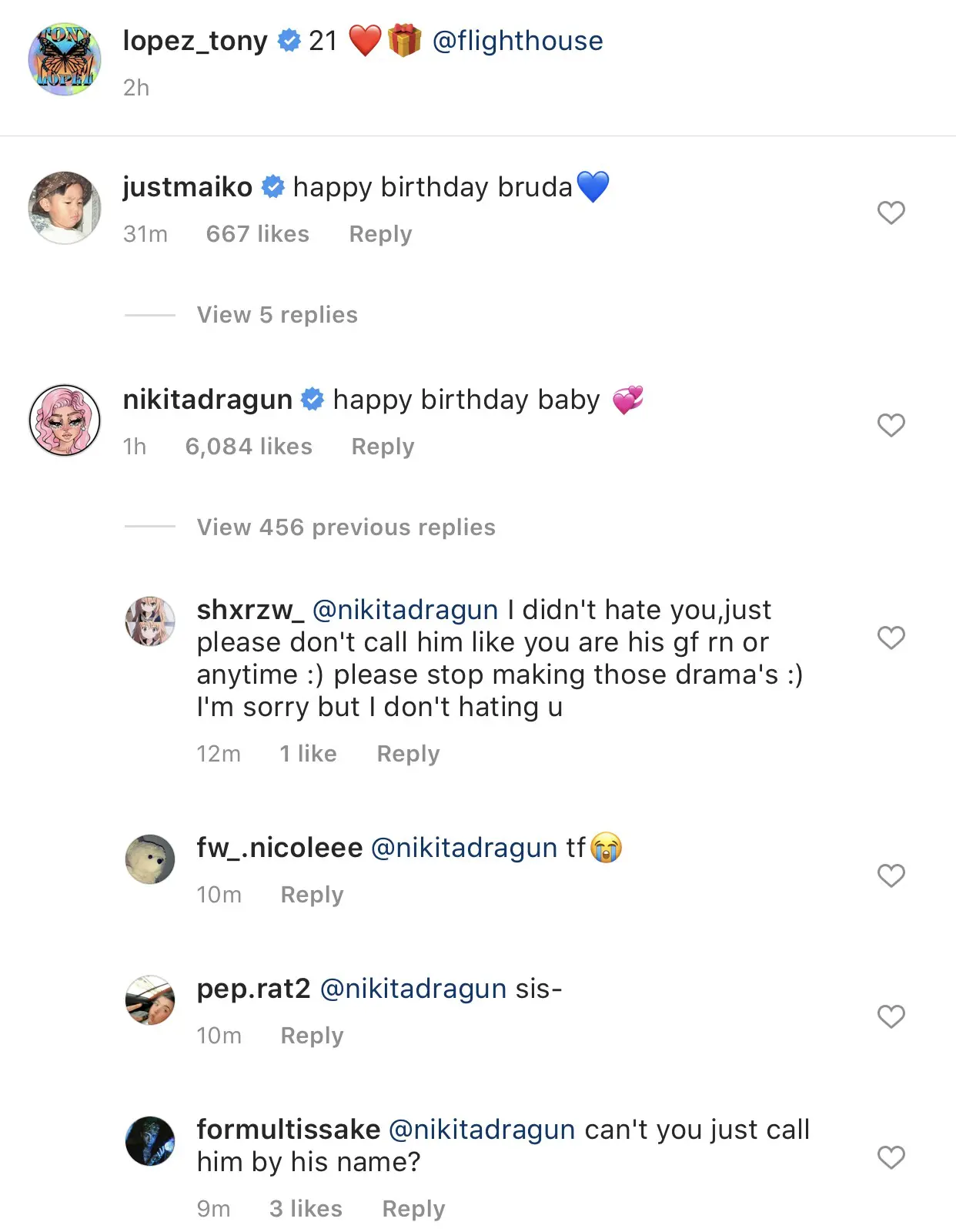 Nikita Dragun Just Friendzoned Tony Lopez On His 21st Birthday 1 Nikita