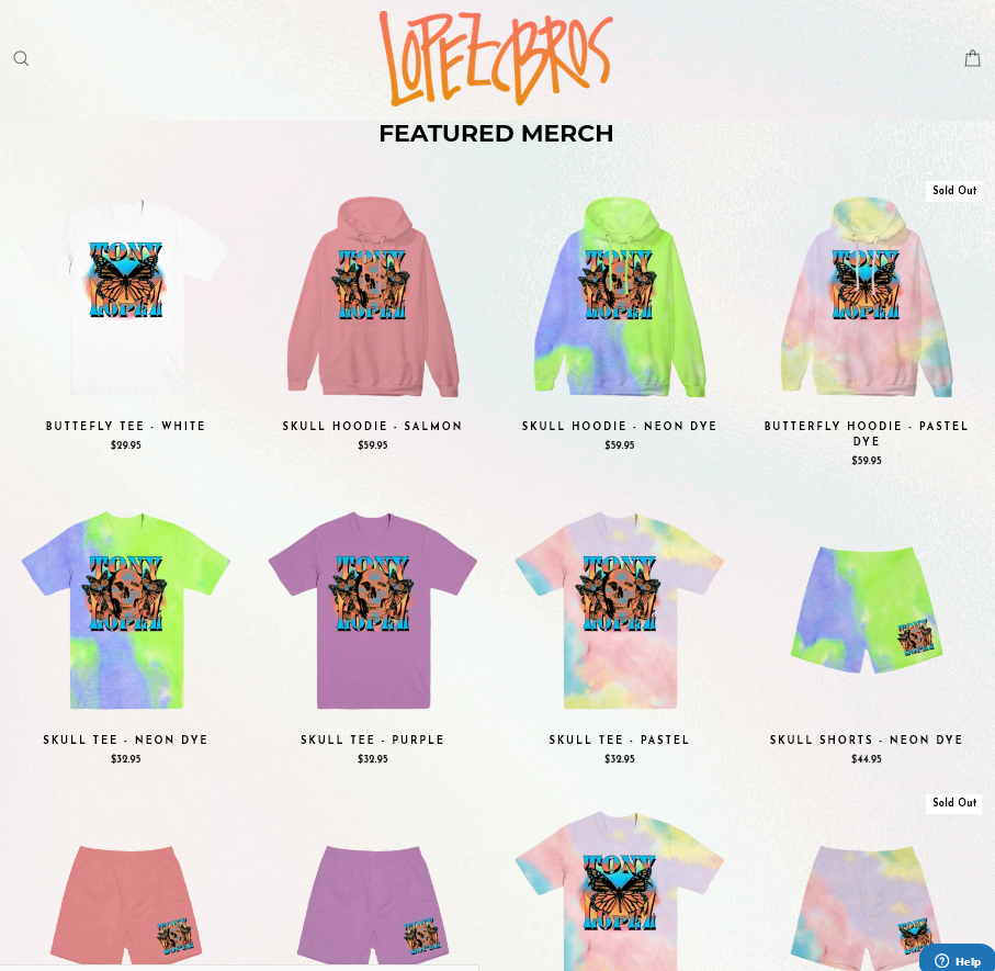 Tony Lopez Ends Social Media Hiatus and Says He Was Working On Himself 1 tony lopez merch