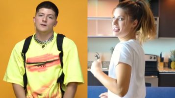 Ondreaz Lopez burps on Hannah Stocking when she tries to kiss him