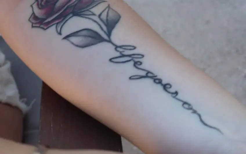 Danielle Cohn explains her tattoos and regrets 1 rose tattoo