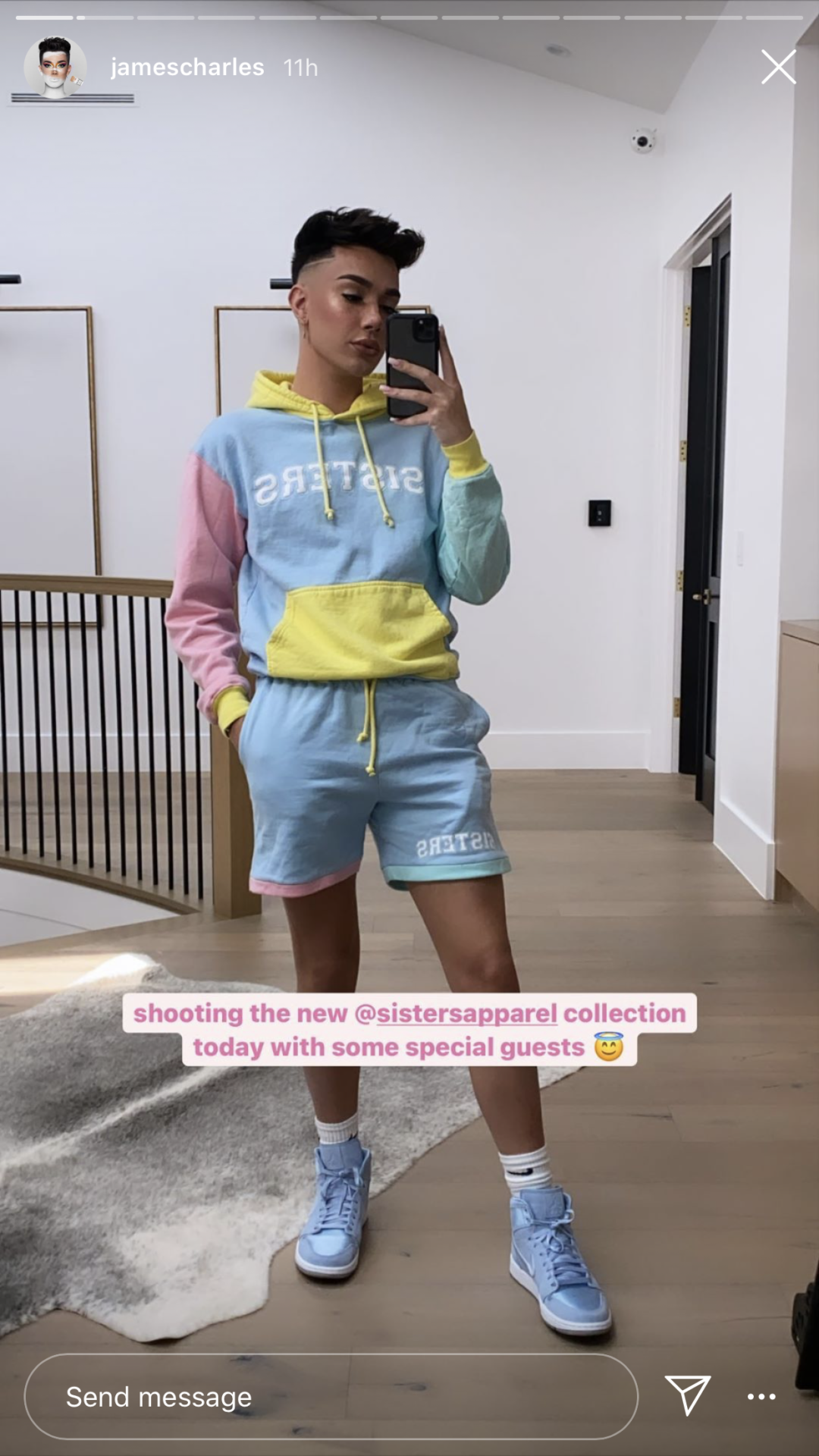 James Charles New Sisters Apparel Collection Features Special Guests 1 shooting new collection