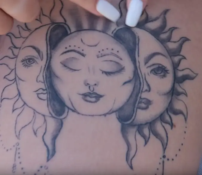 Danielle Cohn explains her tattoos and regrets 2 sun moon Danielle Cohn