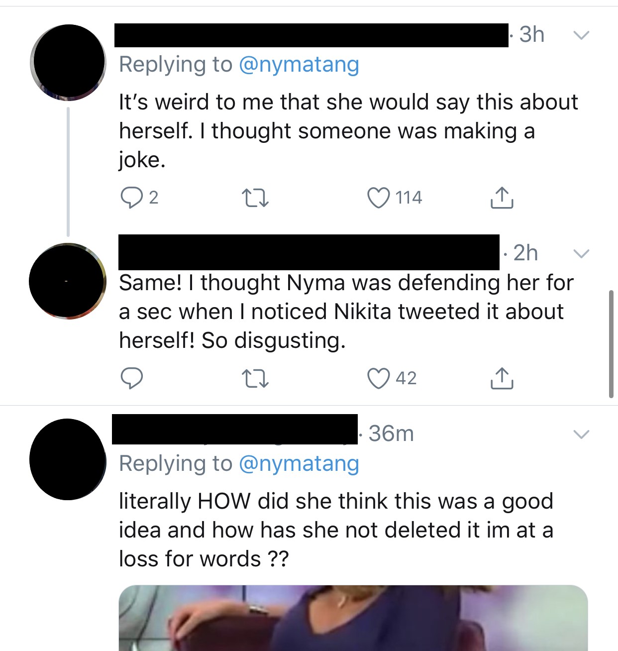 fans react to Nikita's tweet