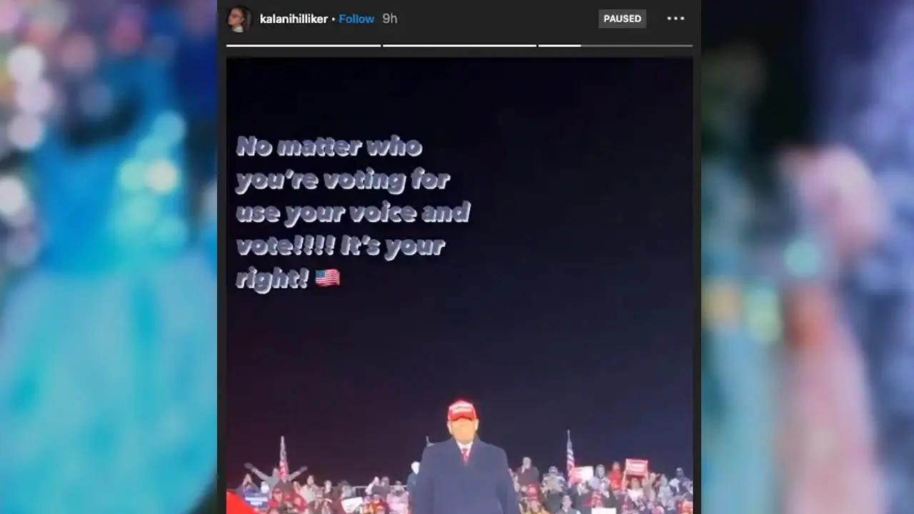 Dance Moms Star Kalani Hilliker Defends her Donald Trump endorsement 1 kalani trump insta story