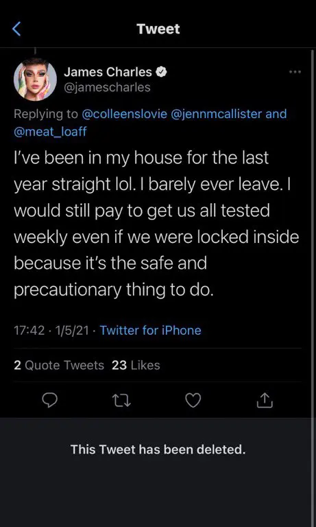 Why Jenn McAllister & James Charles Feuding on Twitter 2 James Tweet Being Home 2020