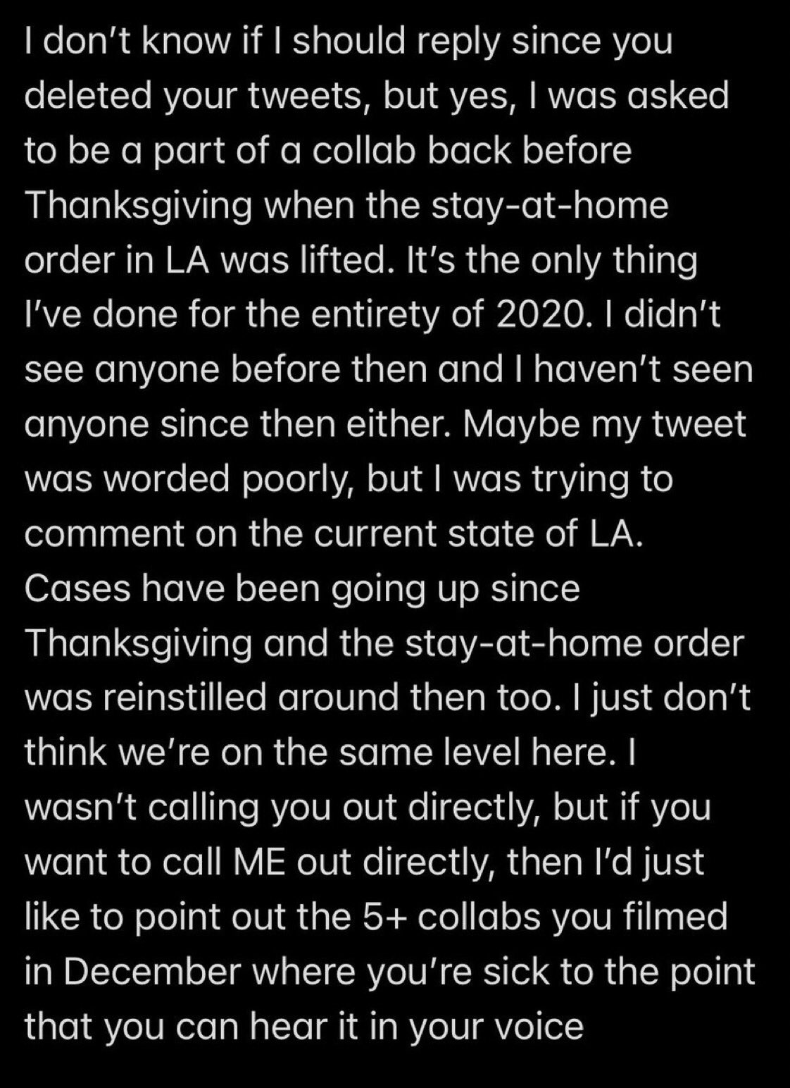 Jenn McAllister Responds Call Out By James Charles on Twitter