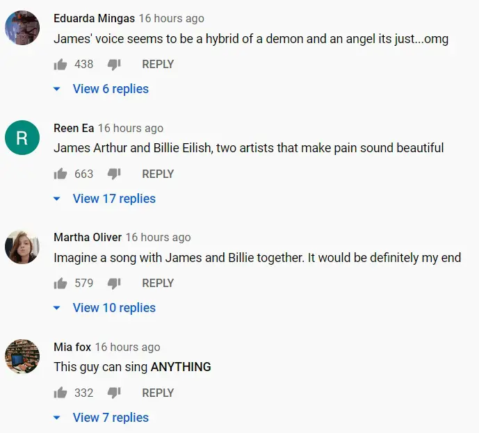 James Arthur's rendition of Billie Eilish's I Love You is brilliant 1 Billie Eilish