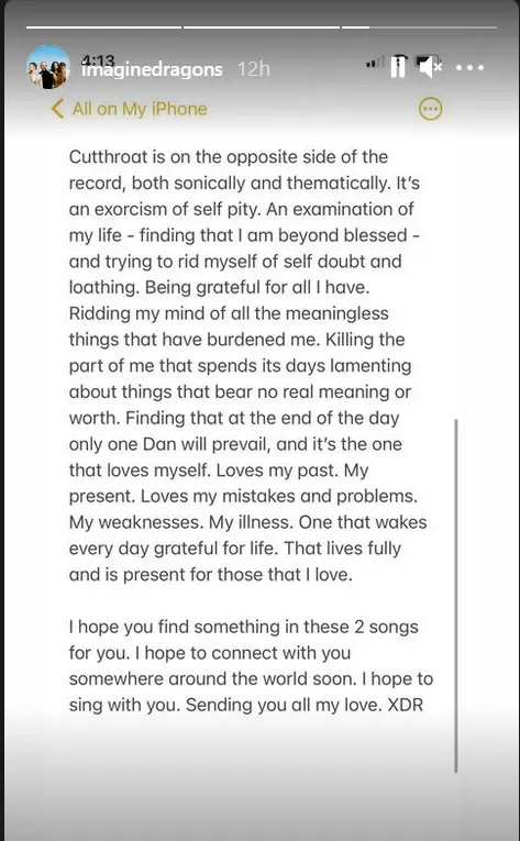 Imagine Dragons releases new songs Cutthroat & Follow You 2 Imagine Dragons Cutthroat