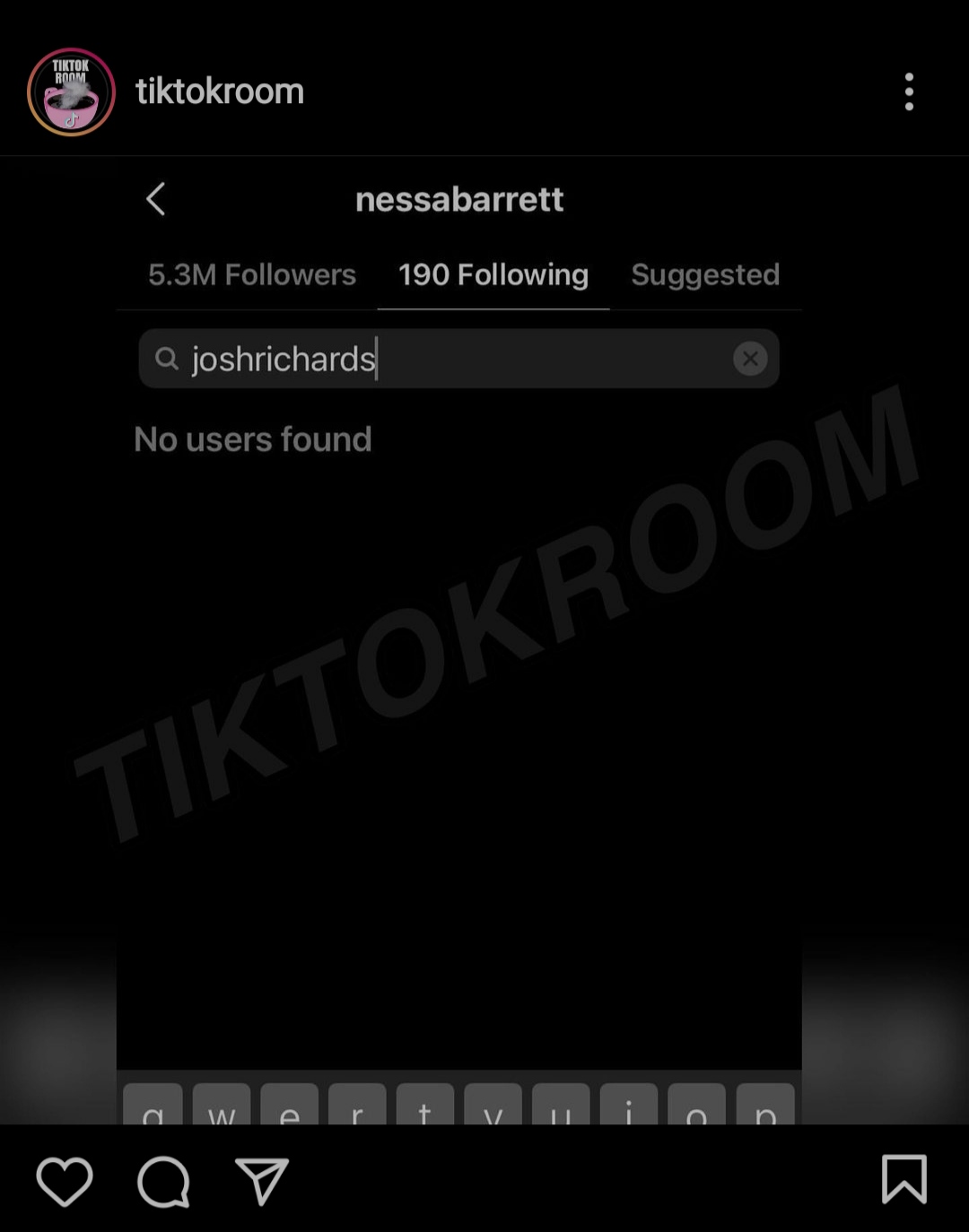 nessa unfollows josh on instagram Nessa Barrett