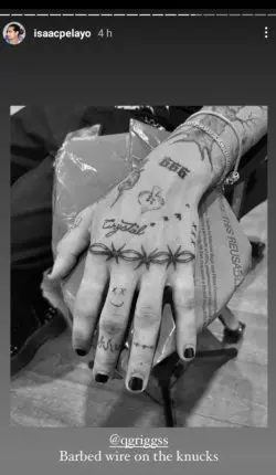 Jaden Hossler & Nessa Barrett get matching tattoos, alleged "kiss" video leaked by Paparazzi 3 quinton tattoo Nessa Barrett