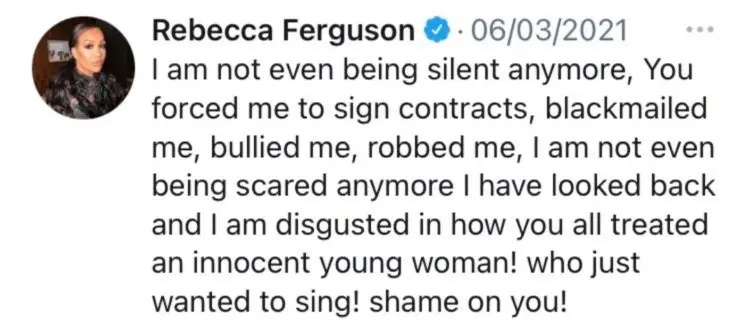 Justice for 1D and Little Mix trends as Jedward calls out Simon Cowell and X Factor for mistreatment 2 rebecca ferguson called out simon cowell and syco Jedward