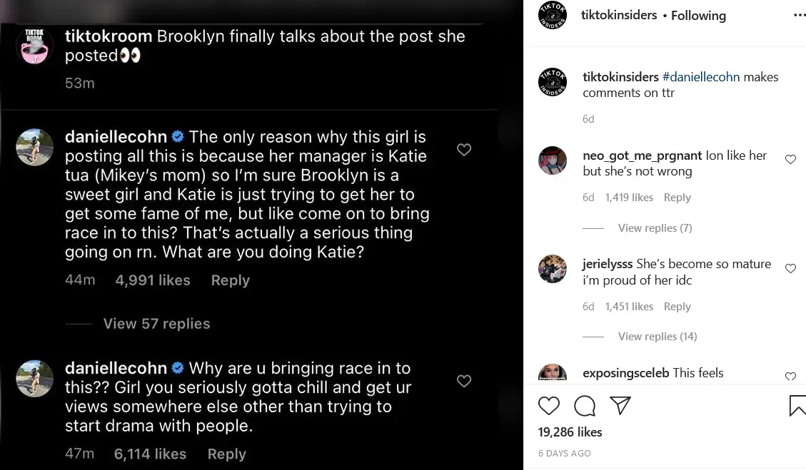 Danielle Cohn releases new song "I'm Done" after breaking up with Mikey Tua 4 brooklyn danielle Danielle Cohn