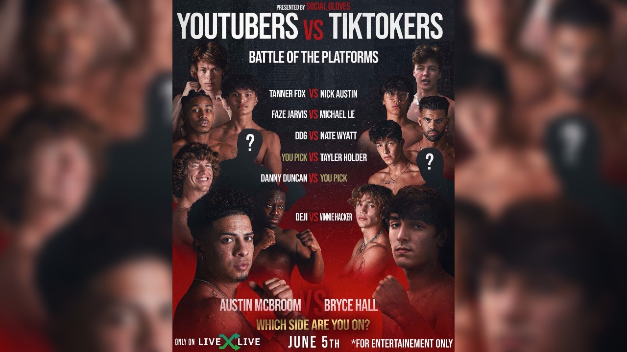 Winners Of The Youtubers Vs Tiktokers Boxing Match Dankanator