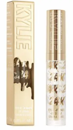 Kylie Jenner Cosmetics 24K Birthday Collection will have you wishing you had 24k 7 This image has an empty alt attribute; its file name is Lip-serum-241x430.jpeg