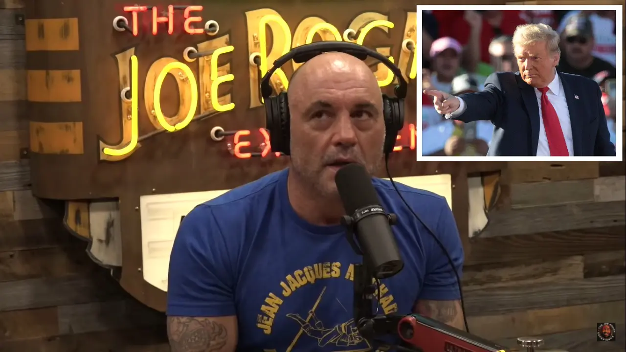Joe Rogan Predicts Donald Trump win in 2024, against both Joe Biden & Kamala Harris 1 Joe Rogan Predicts Donald Trump Win In 2024, Against Both Joe Biden & Kamala Harris