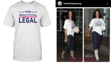 Rihanna Gets Backlash For Her T-Shirt - Fans Accuse Her Of Being A Republican
