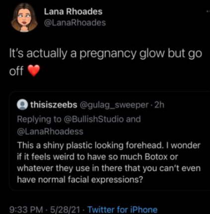 Lana Rhoades unofficial pregnancy announcement Lana Rhoades