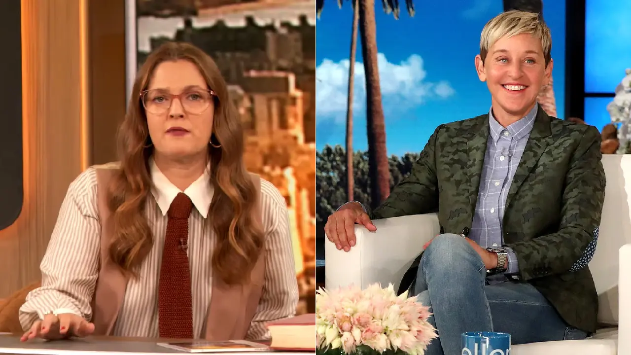 Drew Barrymore shades Ellen DeGeneres in her own talk show 2 Drew Barrymore Shades Ellen DeGeneres In Her Own Talk Show
