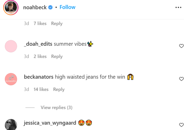 The Ultimate High Waisted Jeans Inspo Look of Noah Beck 2 Sway House star Noah Beck high waisted jeans inspo