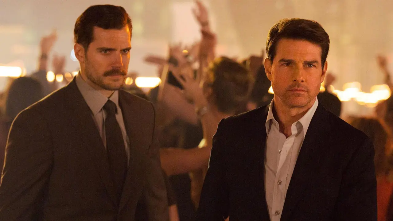 Best Henry Cavill Movies And TV Shows List 1 Henry Cavill and Tom Cruise in Mission Impossible Fallout