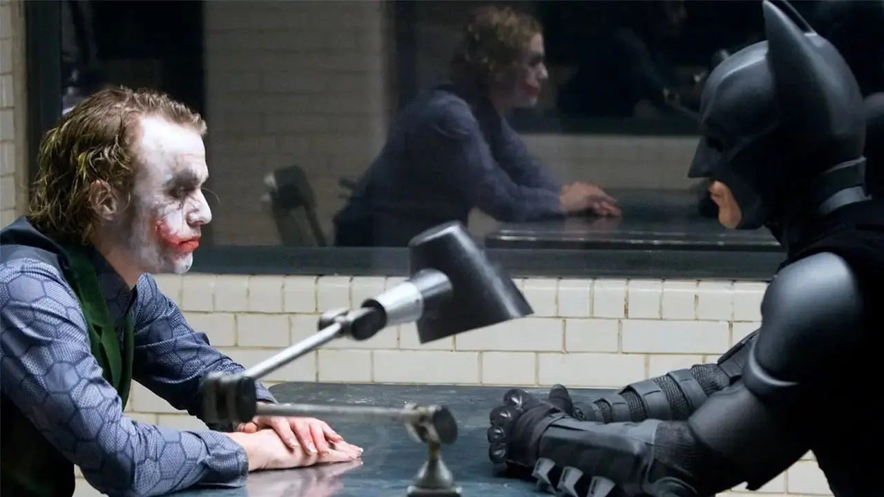 The Dark Knight Starring Christian Bale and Heath Ledger