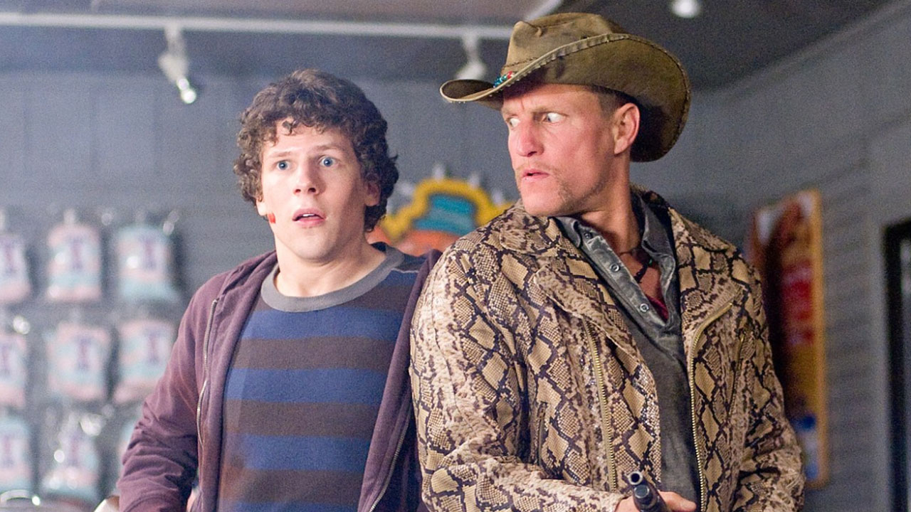 Woody Harrelson and Jesse Eisenberg in Zombieland